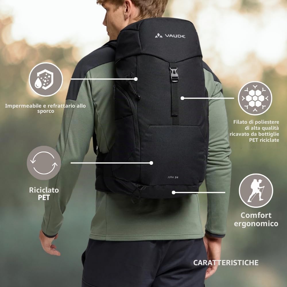 VAUDE Jura 24 Zaini Unisex - Adulto (Pacco da 1)