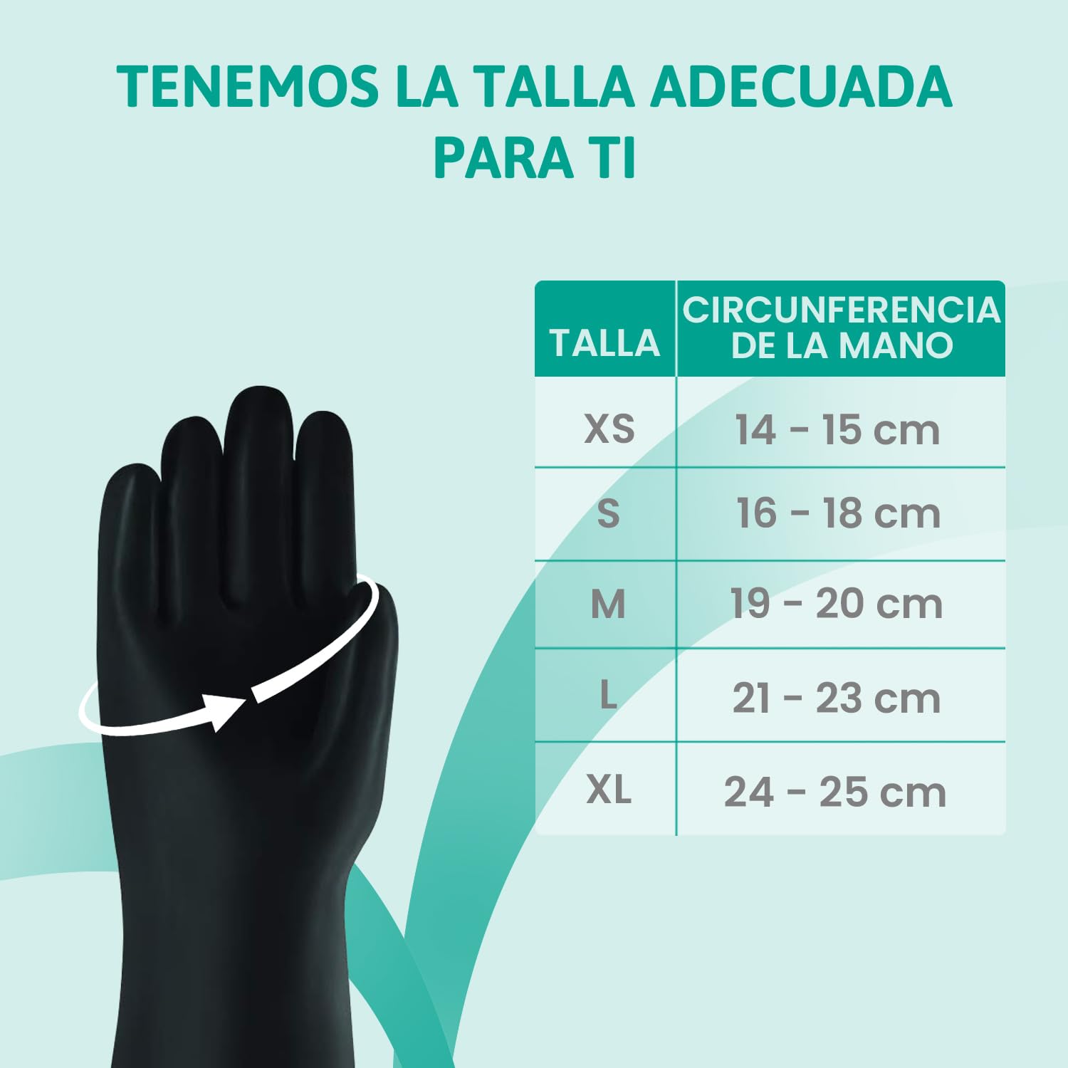 Ansell Guantes de látex de protección química AlphaTec 87-104, guantes de protección para las industrias mecánica y química, buena flexibilidad y elasticidad, 1 par, talla 8.5 (M)