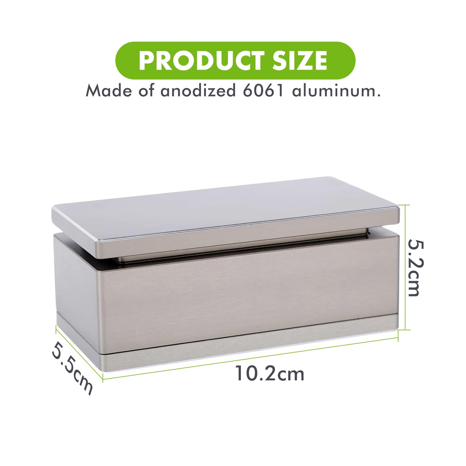 Kolophonium-Vorpressform 4 x 8,5 cm Rechteckige Kolophonium Pre-Press-Schimmel Aluminium aus Lebensmittelqualität Eloxiertem Pre-Kompression Formplatte für DIY Extraktion