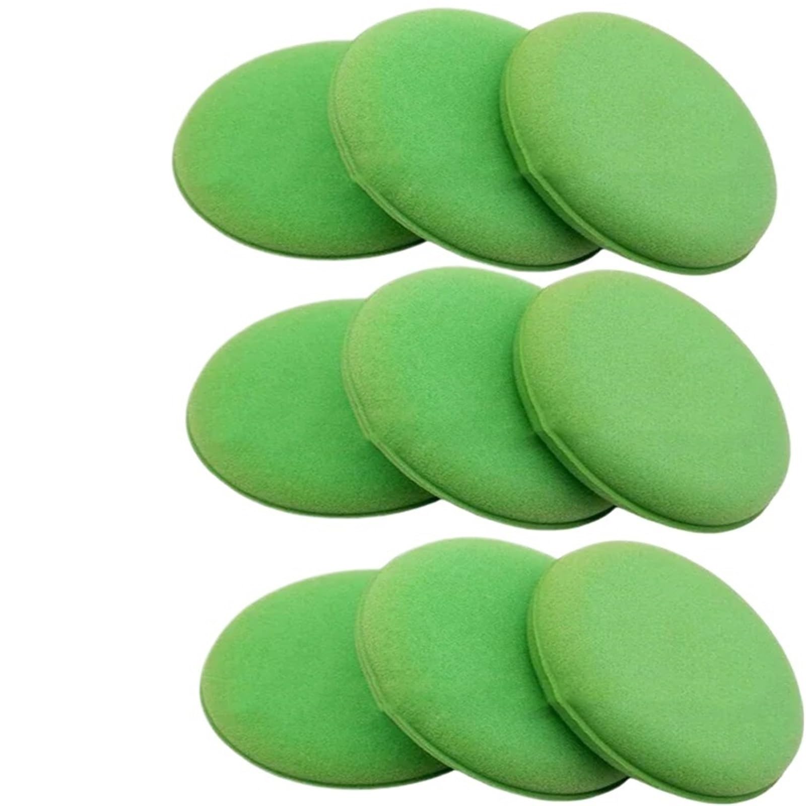 20/10/5Pcs Car Waxing Polish Sponges Round High Density Foam Applicator Pads Curing And Polishing Sponges Car Detailing Tools(Green 10pcs)