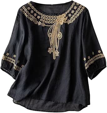 Blazer Donna Oversize In Cotone E Lino - Manica Lunga, Scollo A V, Casual E Leggero - Foto 9