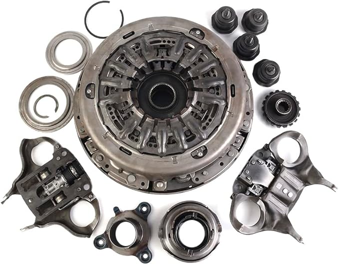 6DCT250 DPS6 Auto Transmission Clutch With Release Forks Bearing Kit Compatible with Ford Focus Fiesta Transnation 1268154B-FX