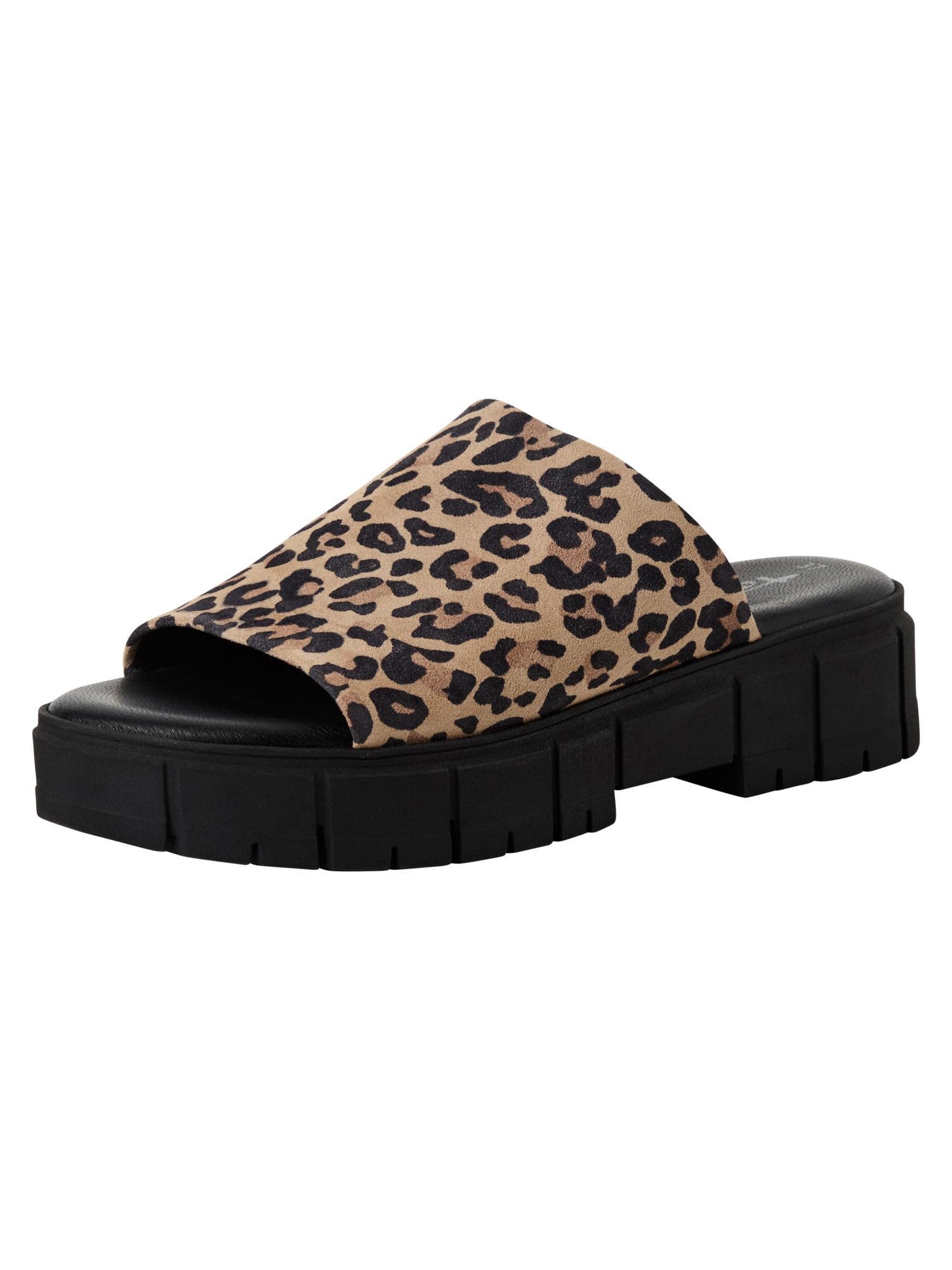 Tamaris Women's Block Heel Mules, Leopard, 7.5 UK
