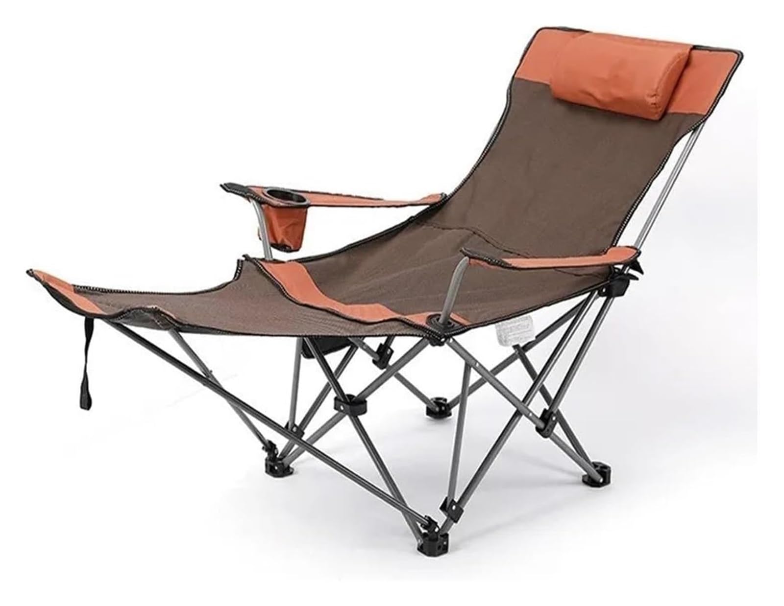 KRXSOBNV Folding camping chair, Outdoor Folding Camp Chair with Footrest Portable Bed Nap for Camping Fishing Beach