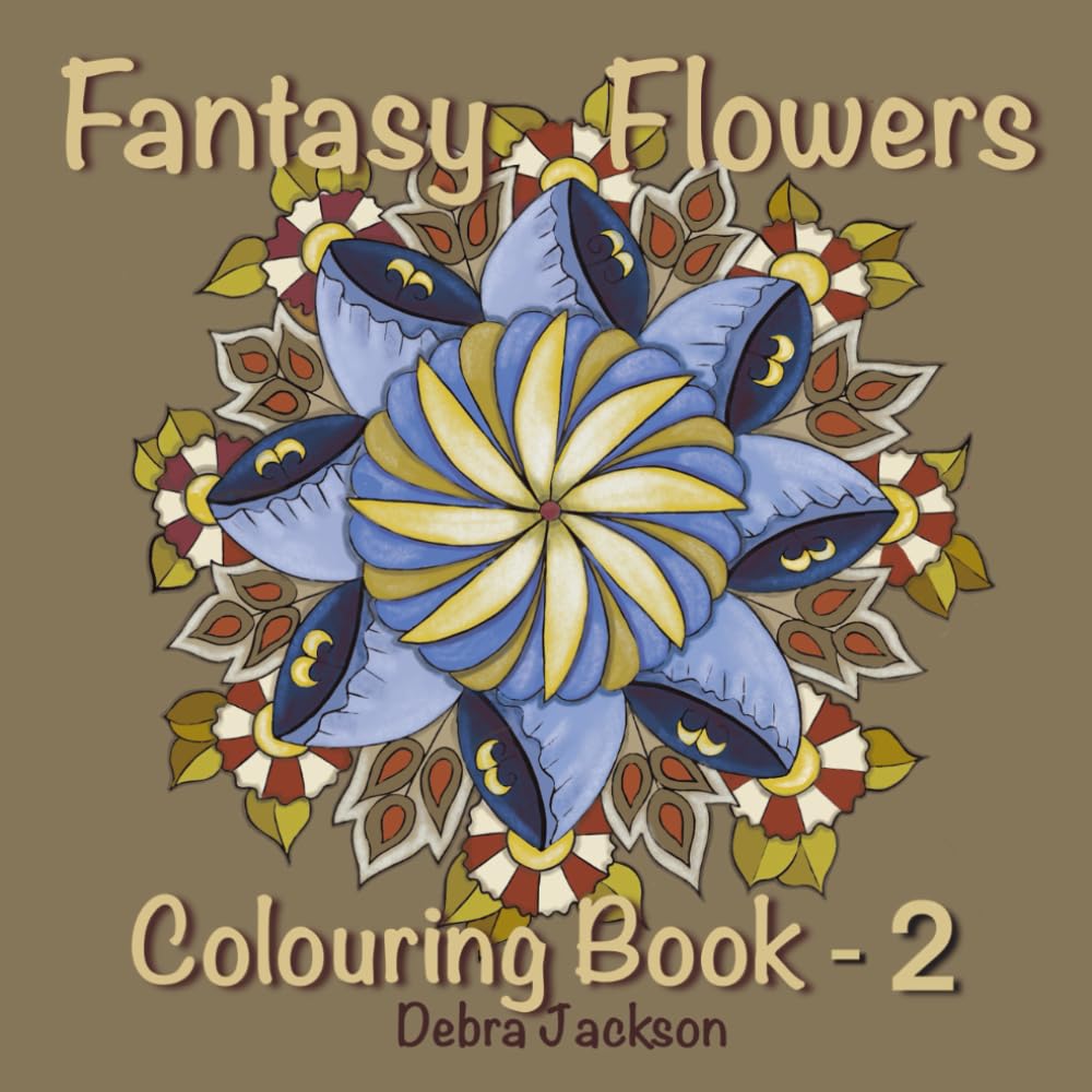 Fantasy Flowers Colouring Book - 2