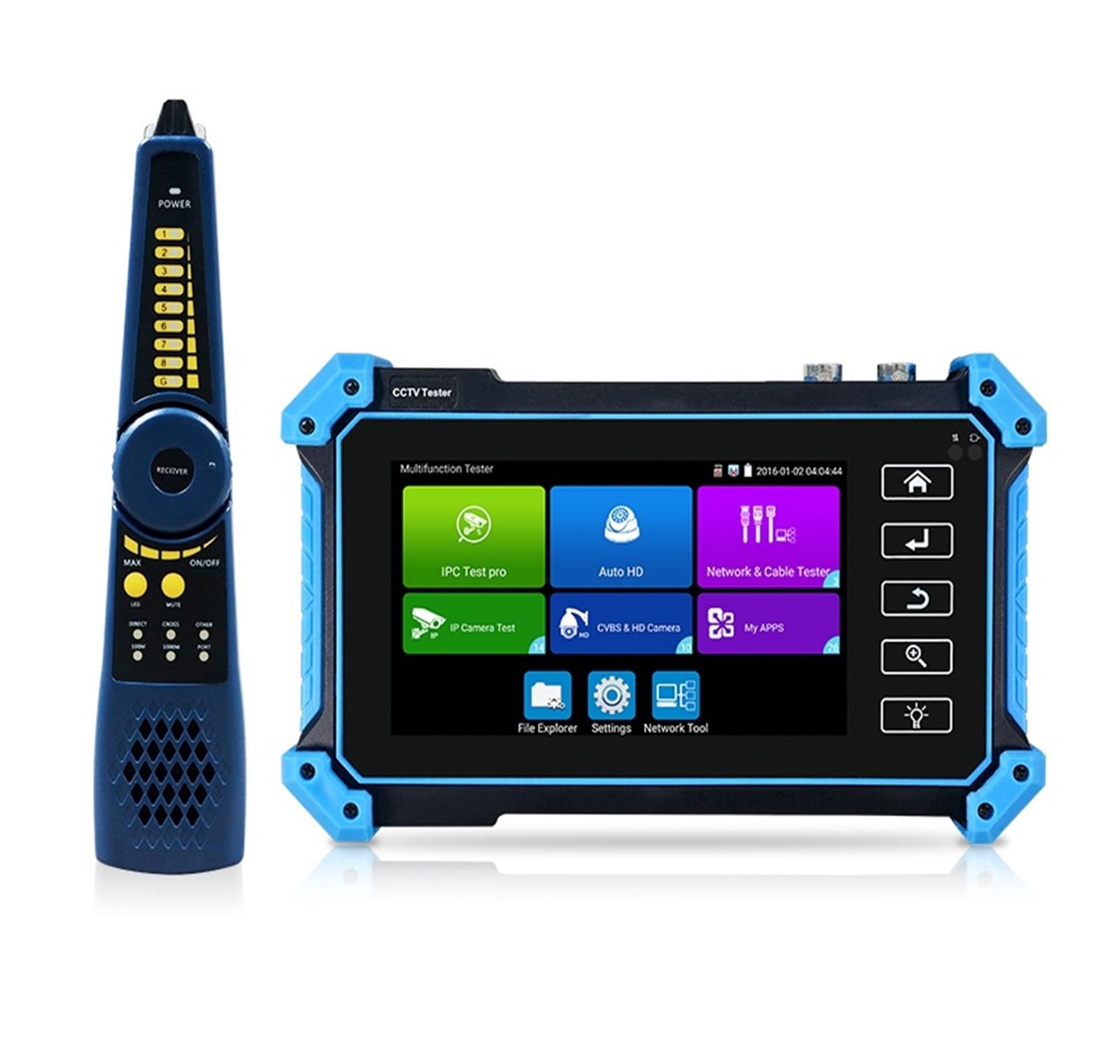 CCTV-Monitor, 5,4 Zoll IPC-5200 Plus Full 8MP IP CVI TVI AHD SDI Analog 6 IN 1 VGA & 4K HD Eingang IP-Kameratester,CCTV-Monitorbildschirm(IPC-5200C Plus)