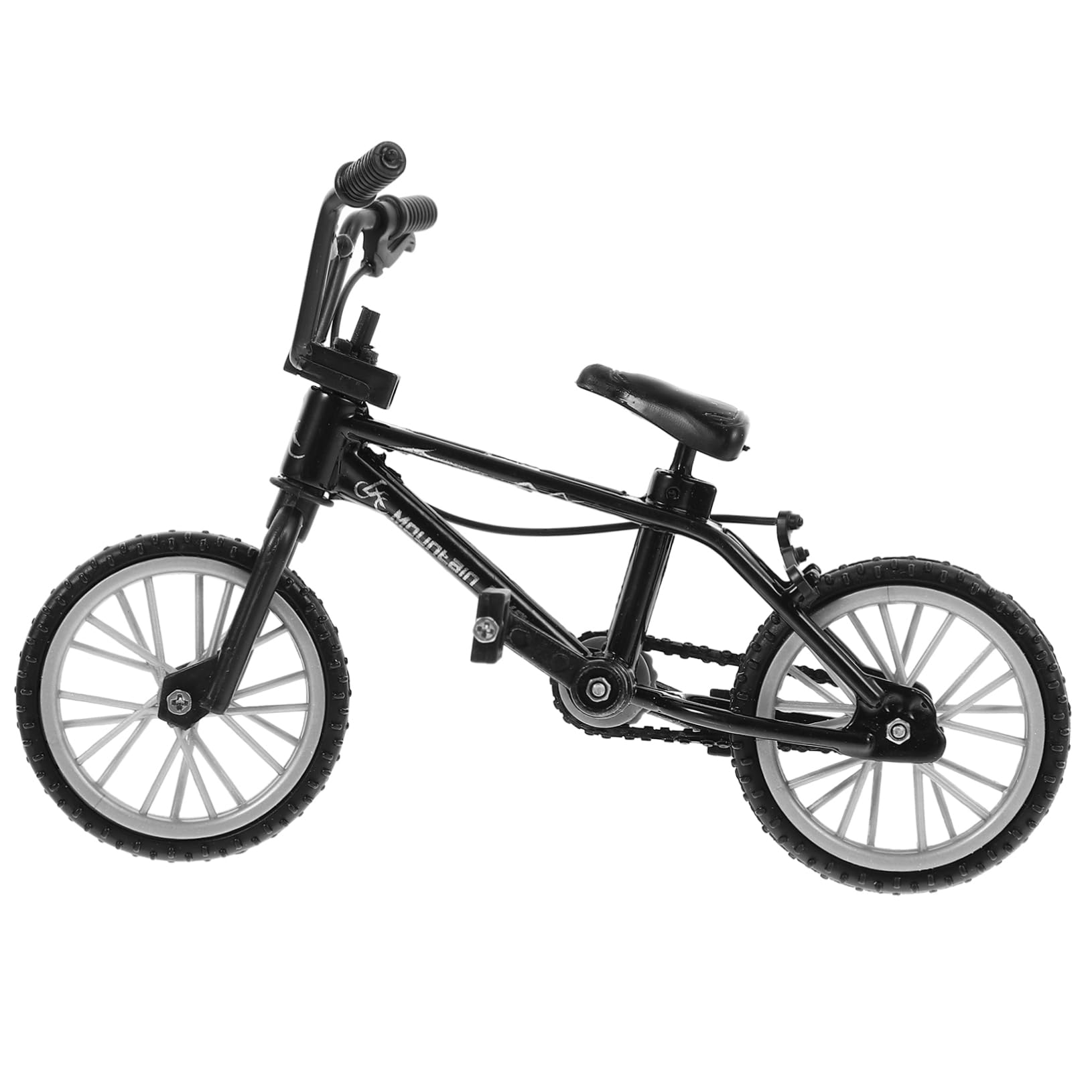 Abaodam Mini Bike Model Simulation Metal Construction Perfect for Doll House Realistic Miniature Bicycle