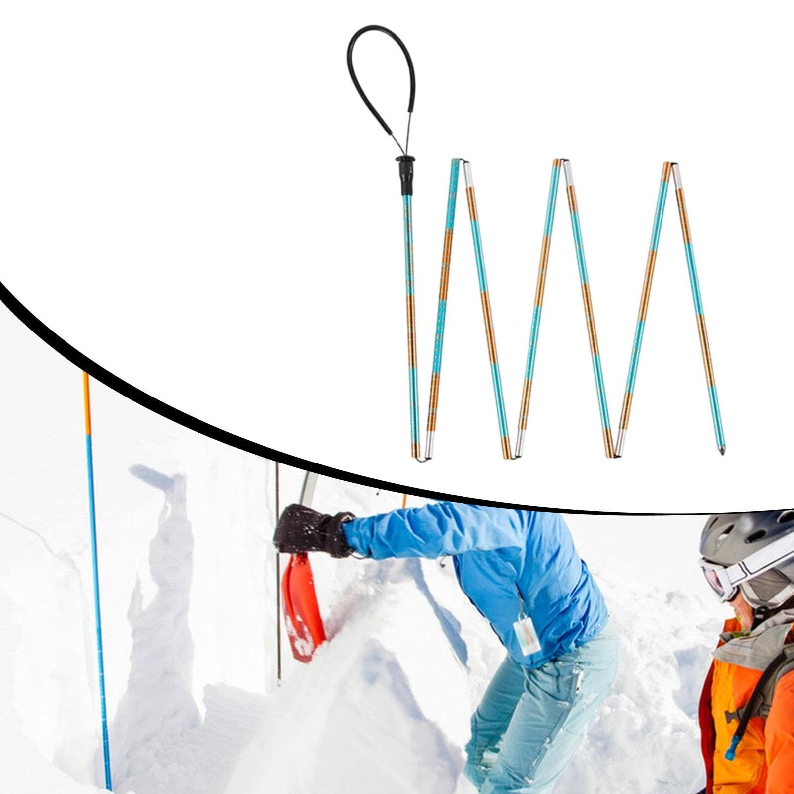 Outil, Bâton Pliant, Chercheur et Outil pour Raquettes, Ski