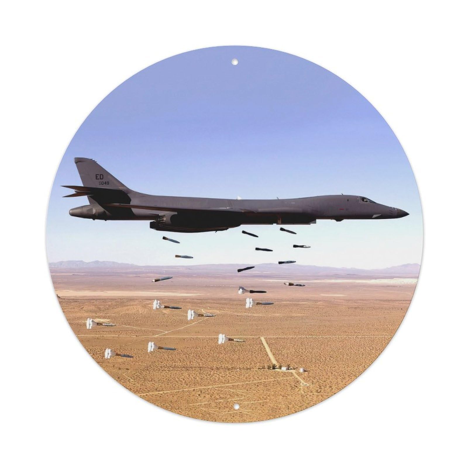 Olyhtr 8X8inch Classic Style B-1B Lancer Bomber Aircraft Military Aviation Retro Metal Tin Sign