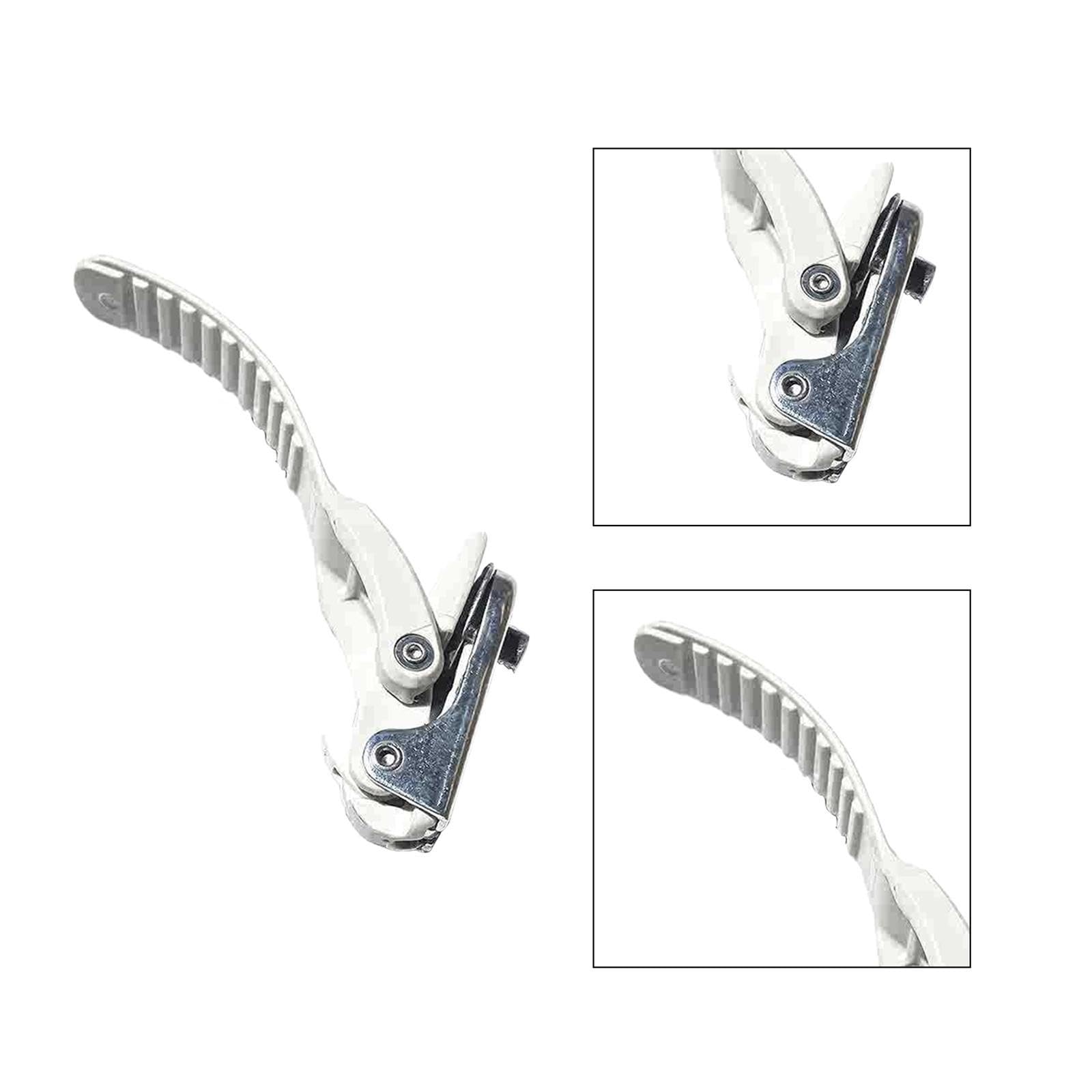 Snowboard Binding Remplacement Pièces Système pour Single Board Boucle Attache Rapide PVC Accessoires Durables Fonction Snap Compatibilité Large, Blanc