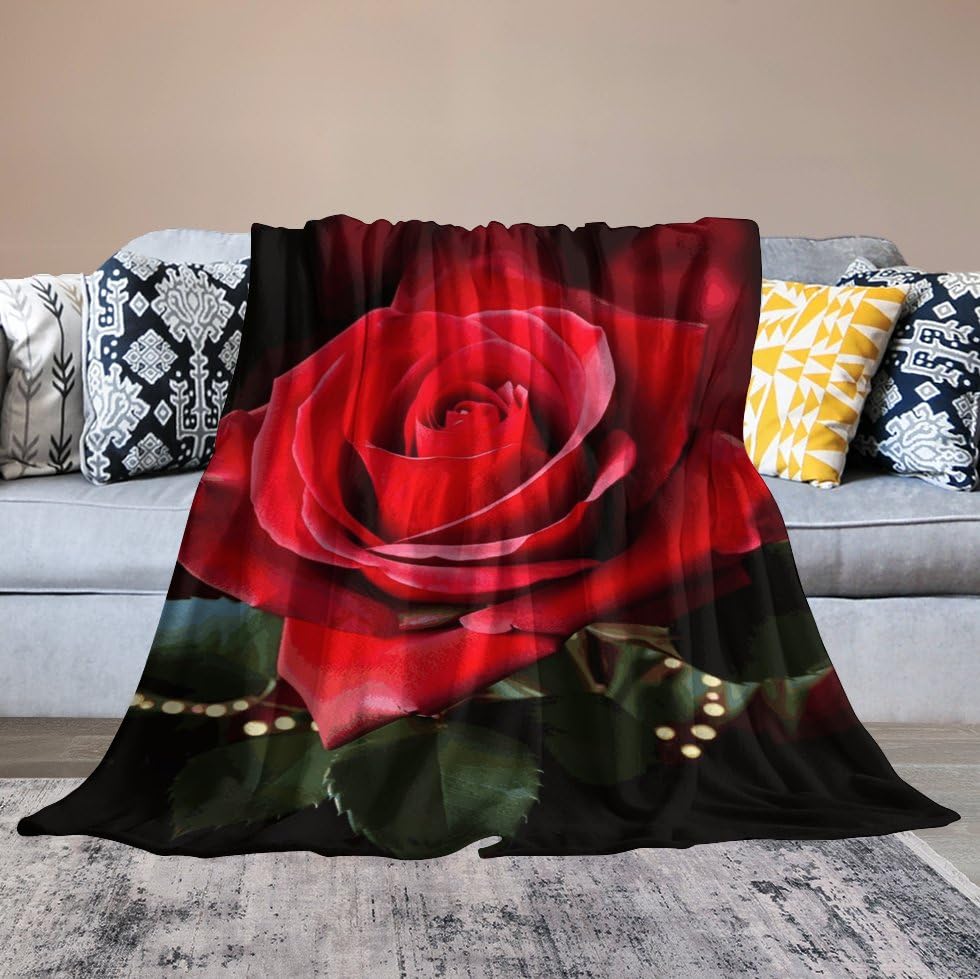 Couverture en micro polaire rose ultra douce pour rester au chaud en toutes saisons