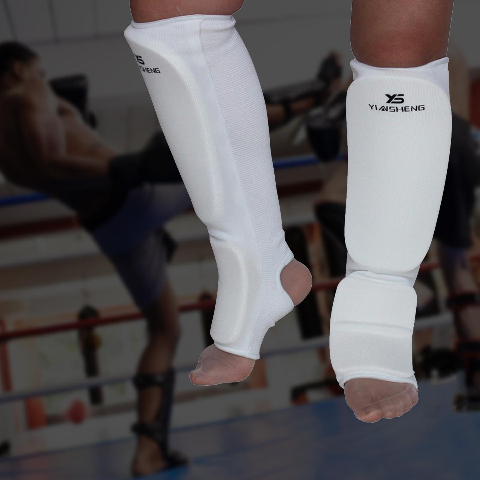 Shin Pads Isami Wide Shin Guards | Karate & Kids Shin Protection Shin ...