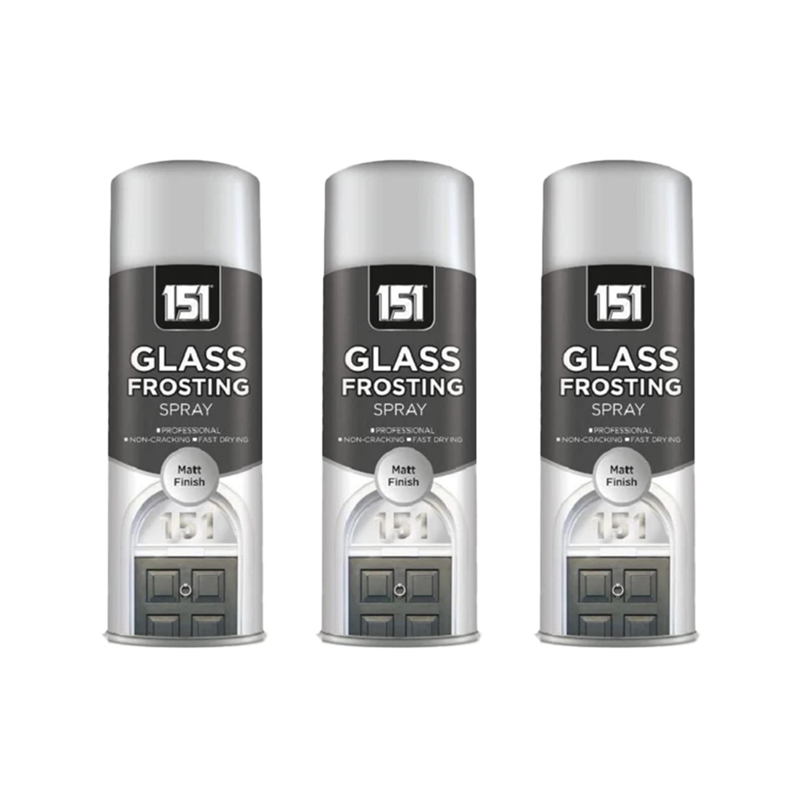 PNJB Window Glass Frosting Spray Paint Privacy Decorative Bath Window, Glass Frosted Spray, Window Door Security, (400ml), (3 Pcs)