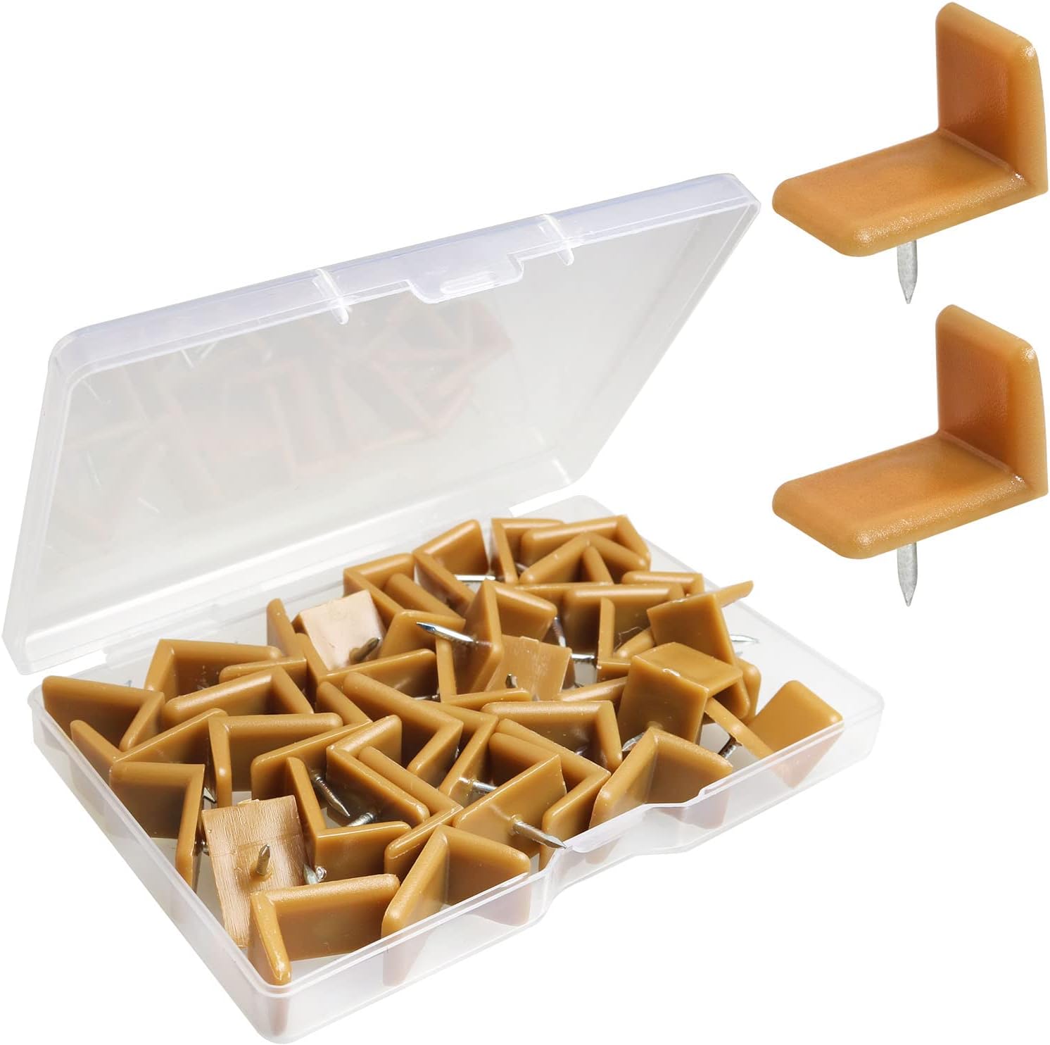LShape Drawer Glide LUORNG 40PCS 12.7x19x13mm LAngle Drawer Brown