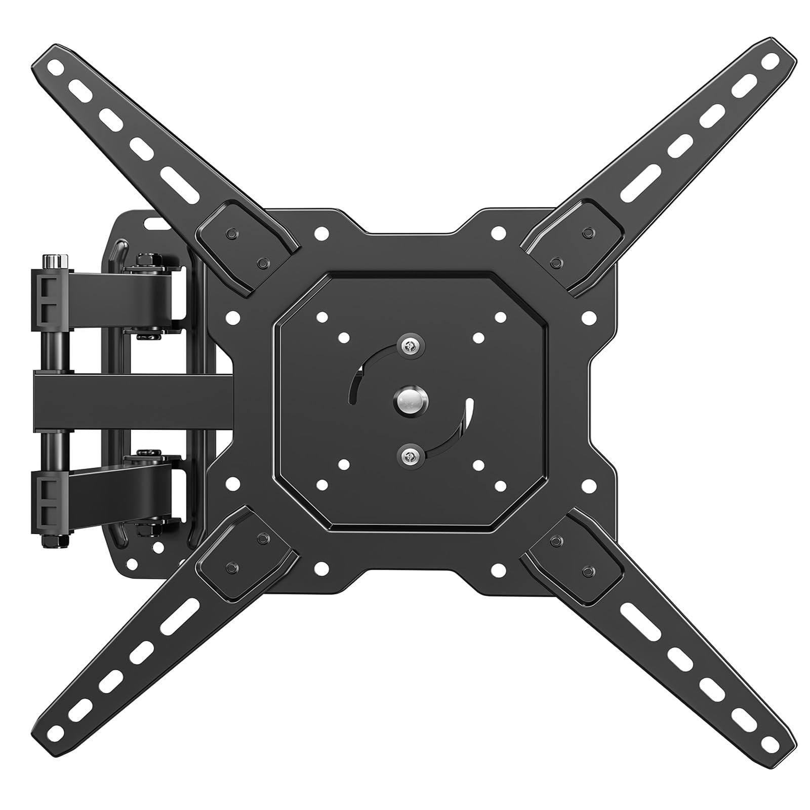 Simple Trending Supporto da parete per TV Full Motion per TV da 26" a 60" e schermi piatti, staffa girevole e inclinabile, rotazione massima VESA 400 x 400 mm fino a 34,9 kg, nero