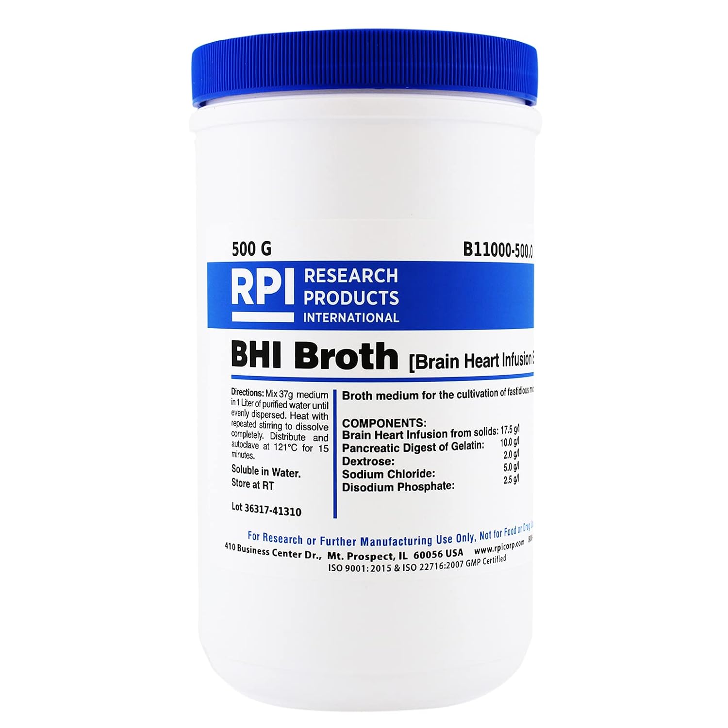 BHI Broth [Brain Heart Infusion Broth], 500 Grams