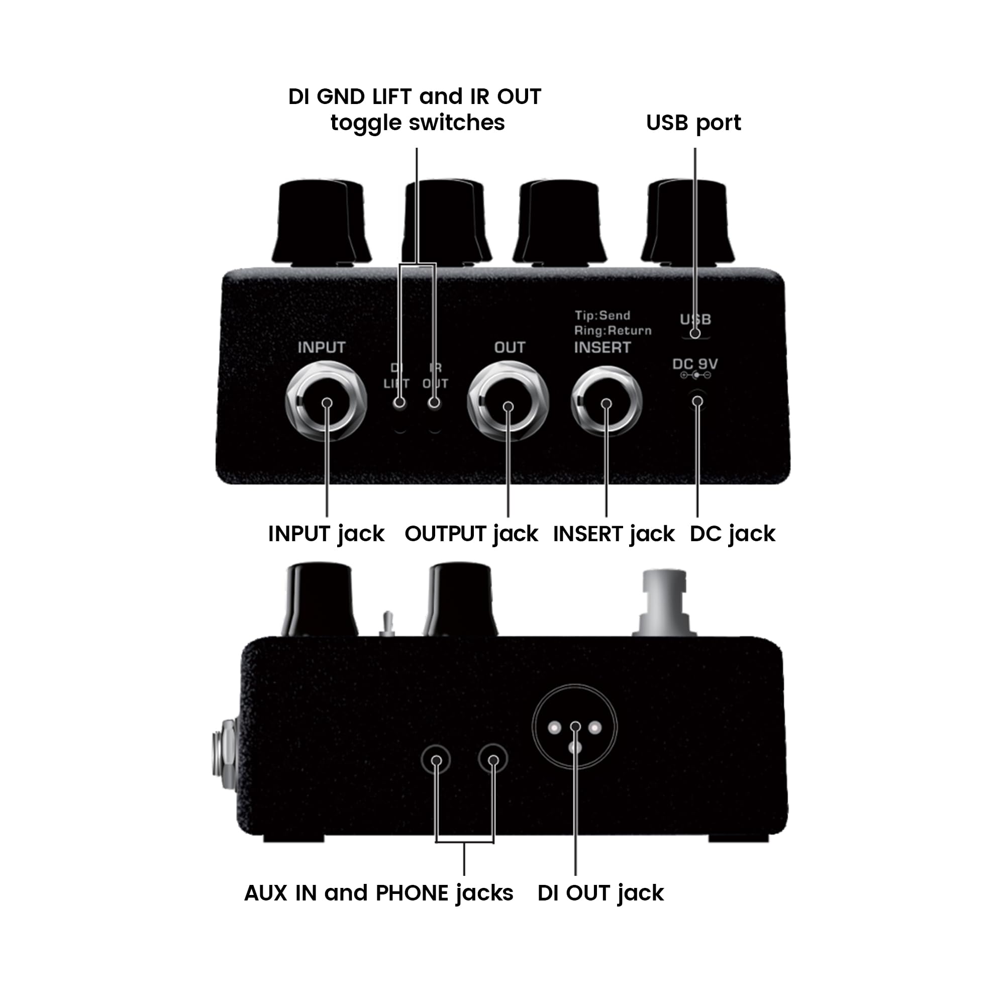 Amazon | NUX NGS-6 Amp Academy Amp Modeler ギターペダル 1024