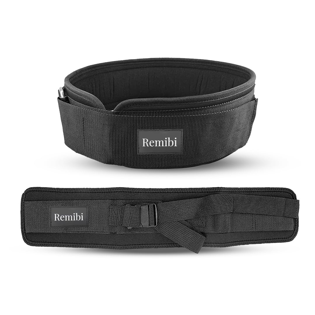 REMIBI Hip Thrust Belt, Hip Thrust Belt for Dumbbells Heavy, Hip Thrust Belt for Weights, Booty Belt for Hip Thrust, Hip Thrust Belt for Men & Women, Pilates Equipment, Use at Home & Gym, Black