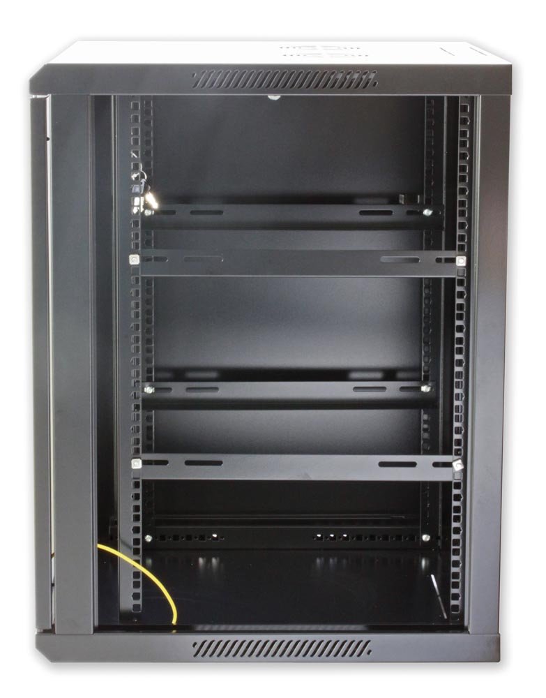 Armoire rack 19'' murale 9 unités section unique prof. 450 Noir