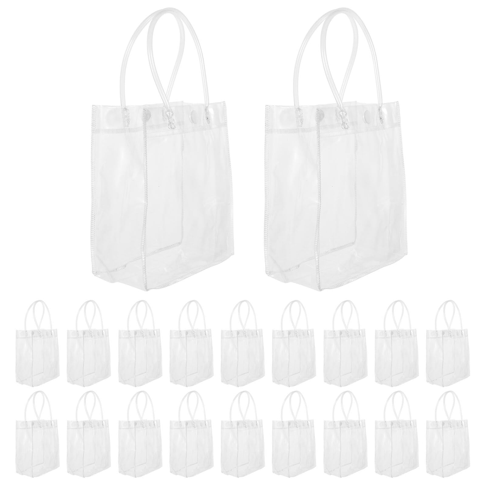 Borse Regalo Pvc Trasparente con Manici 40 Pezzi per Feste