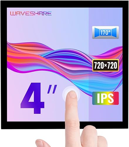 waveshare Pantalla LCD IPS táctil capacitiva HDMI de 4 pulgadas compatible con Raspberry Pi 4B/3B+/3A+/2B/B+/A+/Zero/Zero W/WH/Zero 2W CM3+/4 720 ×