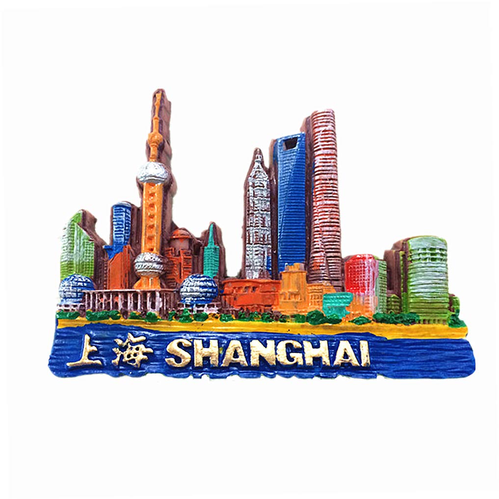 3D Shanghai China Fridge Magnet, Home & Kitchen Decoration magnetic sticker Shanghai China refrigerator magnet travel souvenir gift