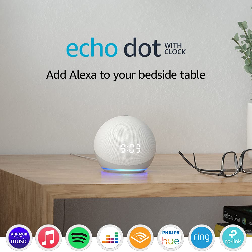 Buy Echo Dot (4th generation) Smart speaker with clock and Alexa