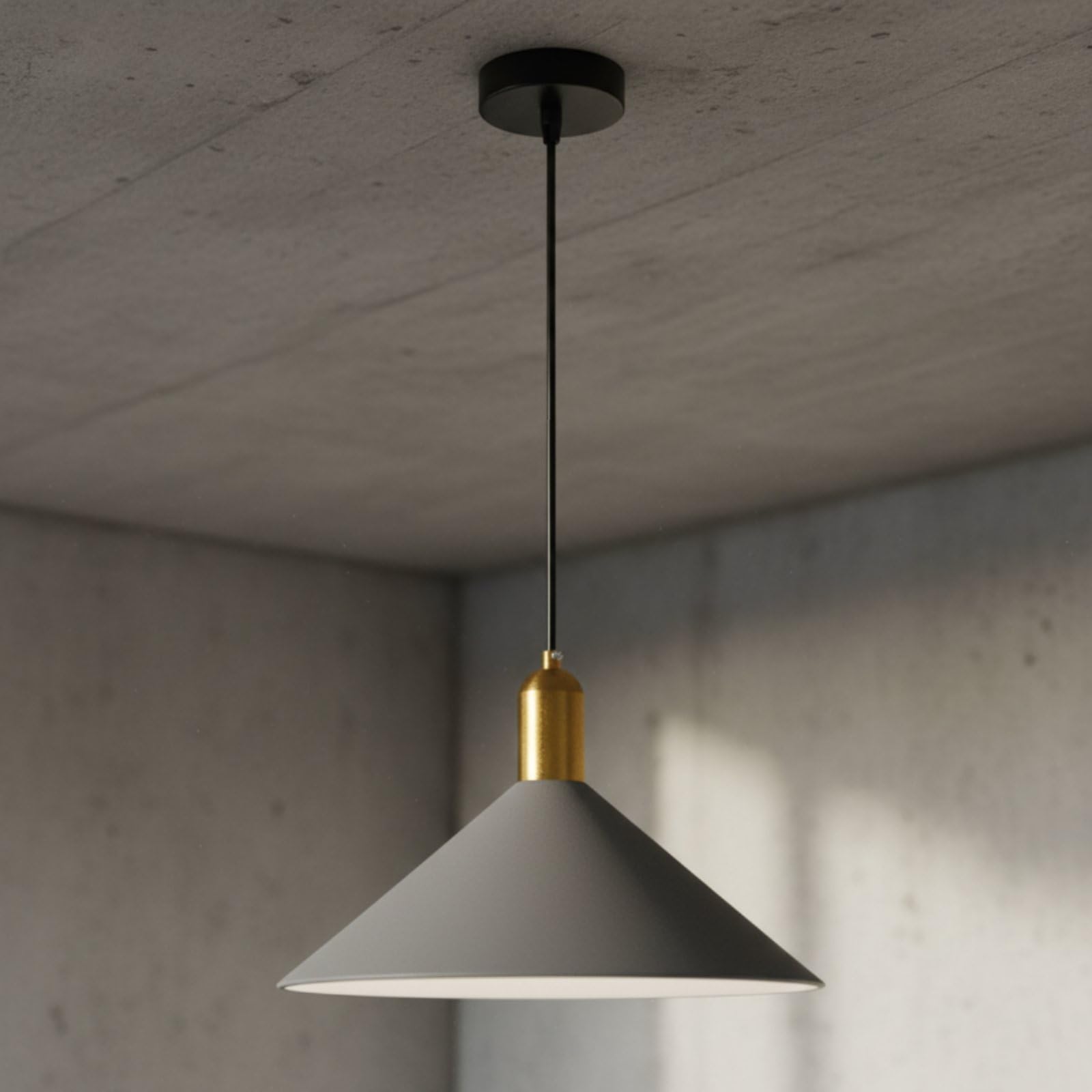 Lampada a Sospensione Commerciale Lampadario Pendente Luce a Cupola Applique a Sospensione in Ferro Finitura Raffinata per Illuminazione Interna Angolo Lettura Corridoio, Bianco