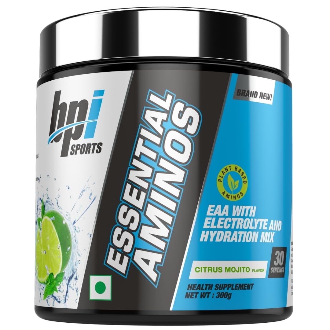 BPI Essential Aminos – Essential Amino Acids (EAAs) – Recovery, Muscle Growth, Hydration | Citrus Mojito | 30 Servings | 300 gm-image-41