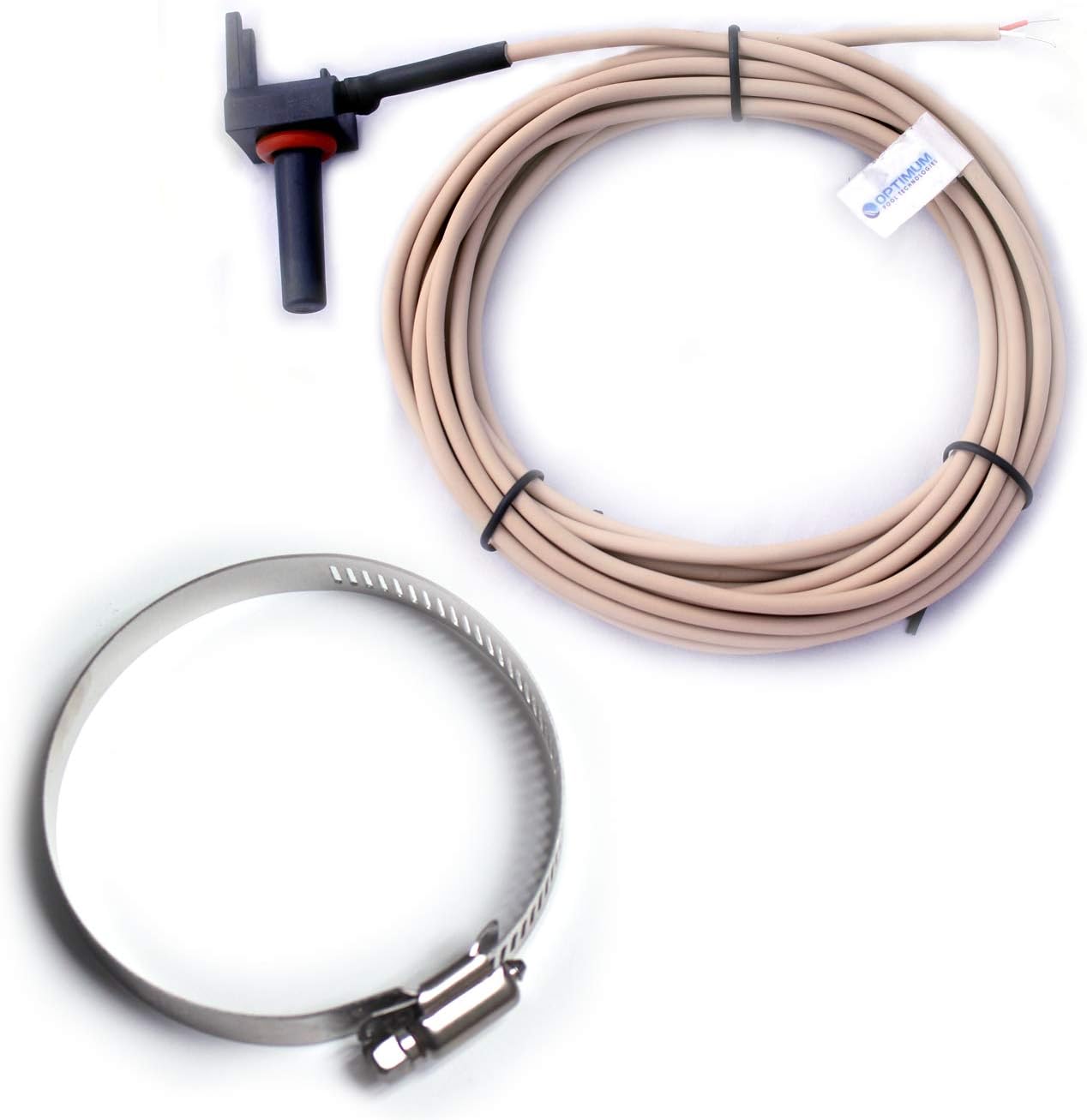 Optimum Pool TechnologiesGLX-PC-12-KIT Water/Air/Solar Temperature Sensor Replacement for Hayward - Replaces GLX-PC-12-KIT - Includes 2" Pipe Clamp