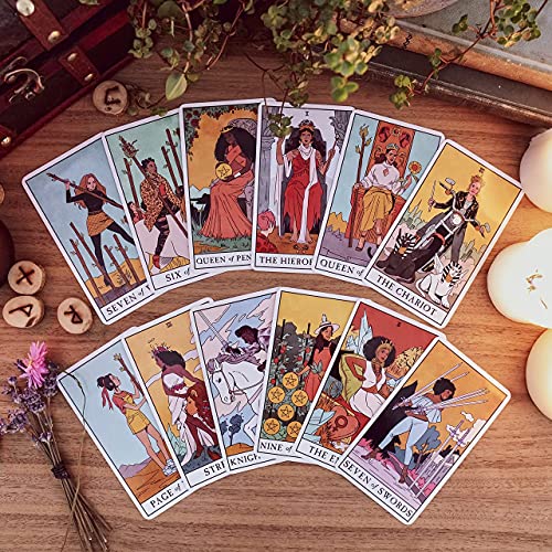 Image of DUNGRANI ENTERPRISE Tarot Card Game 78 Pieces Modern Witch Tarot Cards Decks for Beginners, Classic Traditional Standard Tarot Deck Fortune Telling Game Divination Tools for Adults (Modern Witch)