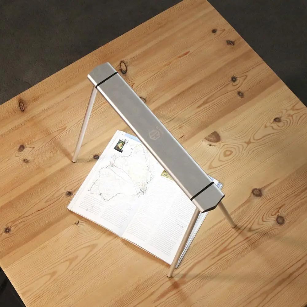 Lifemax High Vision Work Light on Stand, Adjustable Angle, Portable, USB Charge Lasts 2.5 hrs, Silver - Image 3