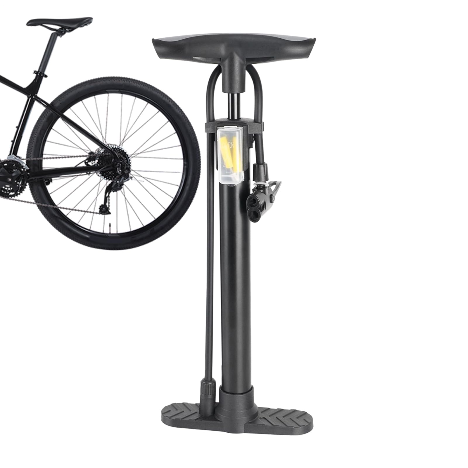 Bomba de Aire para Bicicleta | Inflador de Bicicleta Portátil 160 PSI,Inflador de Neumáticos de Bici,para Baloncesto, Fútbol, Voleibol, Patinetes, Camping, Viajes y Actividades al Aire Libre