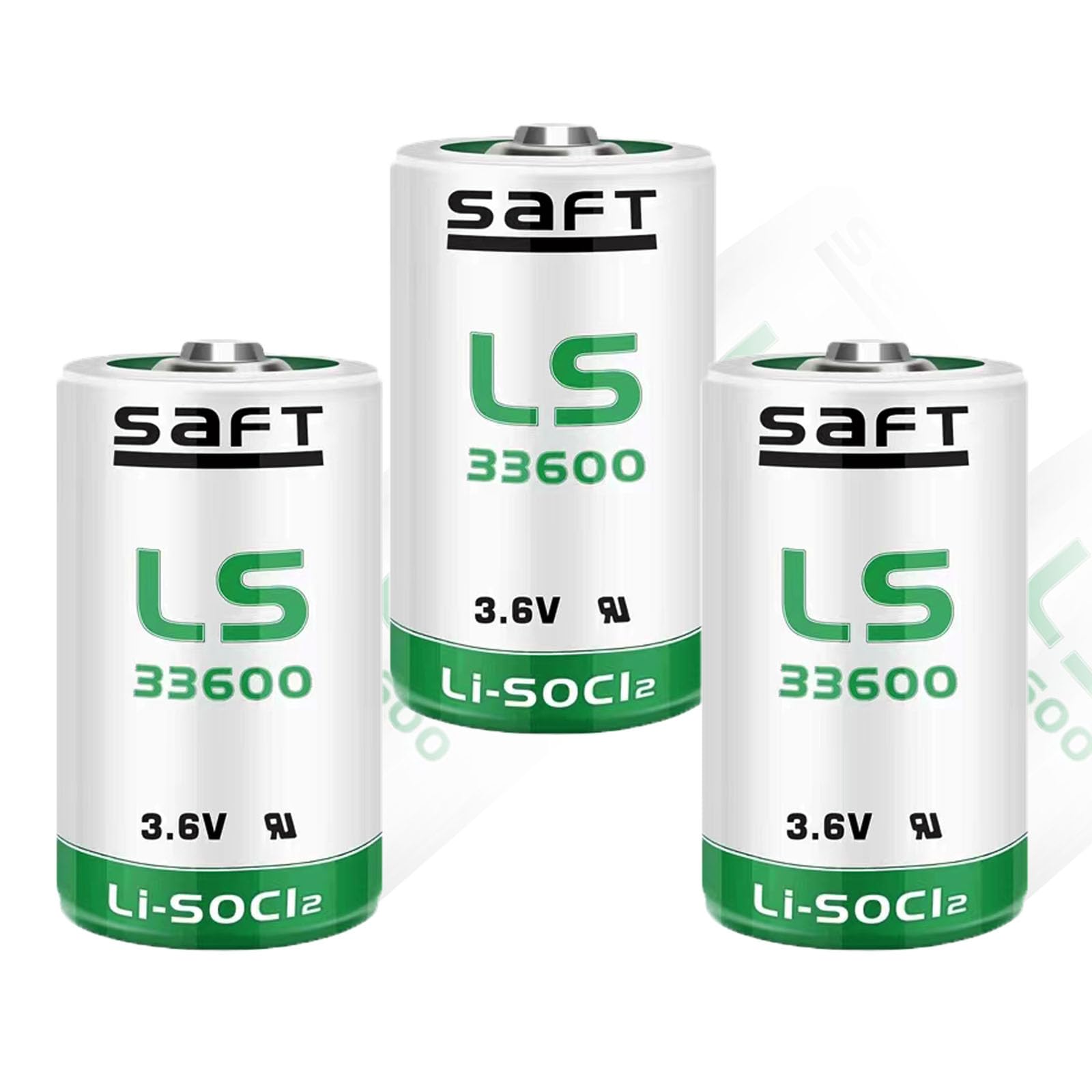 HDSBFCWYGG ?3 Pack? for Saft LS33600 LS 33600 3.6V Battery 17000mAh LS33600 D Size 3.6V Lithium Thionyl Chloride Battery