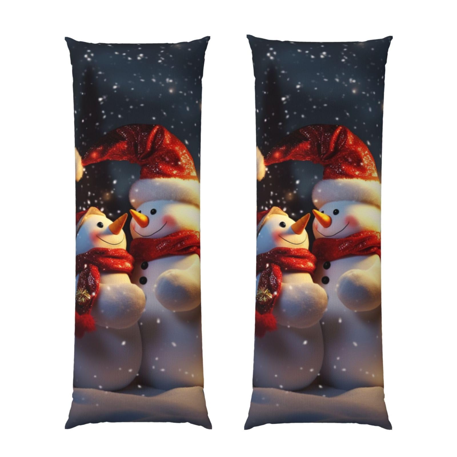 Taie d'oreiller longue de Noël bonhomme de neige pour canapé et salon cocooning