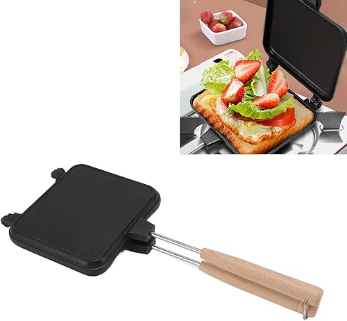 Sartén de doble cara, sartén de tortillas de doble cara, sartén de doble cara de aleación de aluminio, antiadherente, perfecta para el hogar,