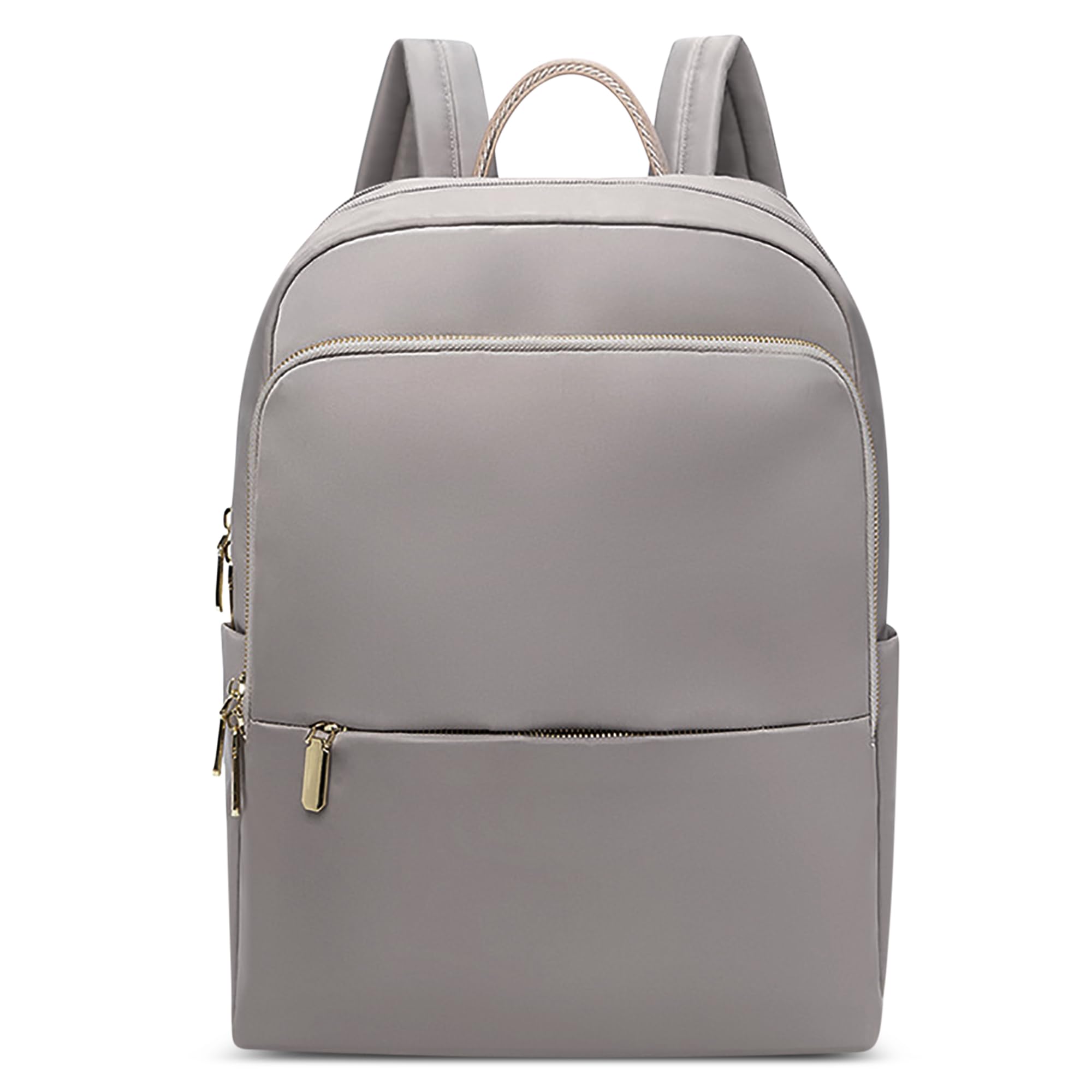 DIRRONA Damenrucksack Modern Leicht, Laptop Rucksack 14 Zoll Tagesrucksack Damen Elegant Rucksack Uni Rucksack Diebstahlsicher Damen Groß Arbeit Reisen Freizeit GeschäFt Sanftes Taupe