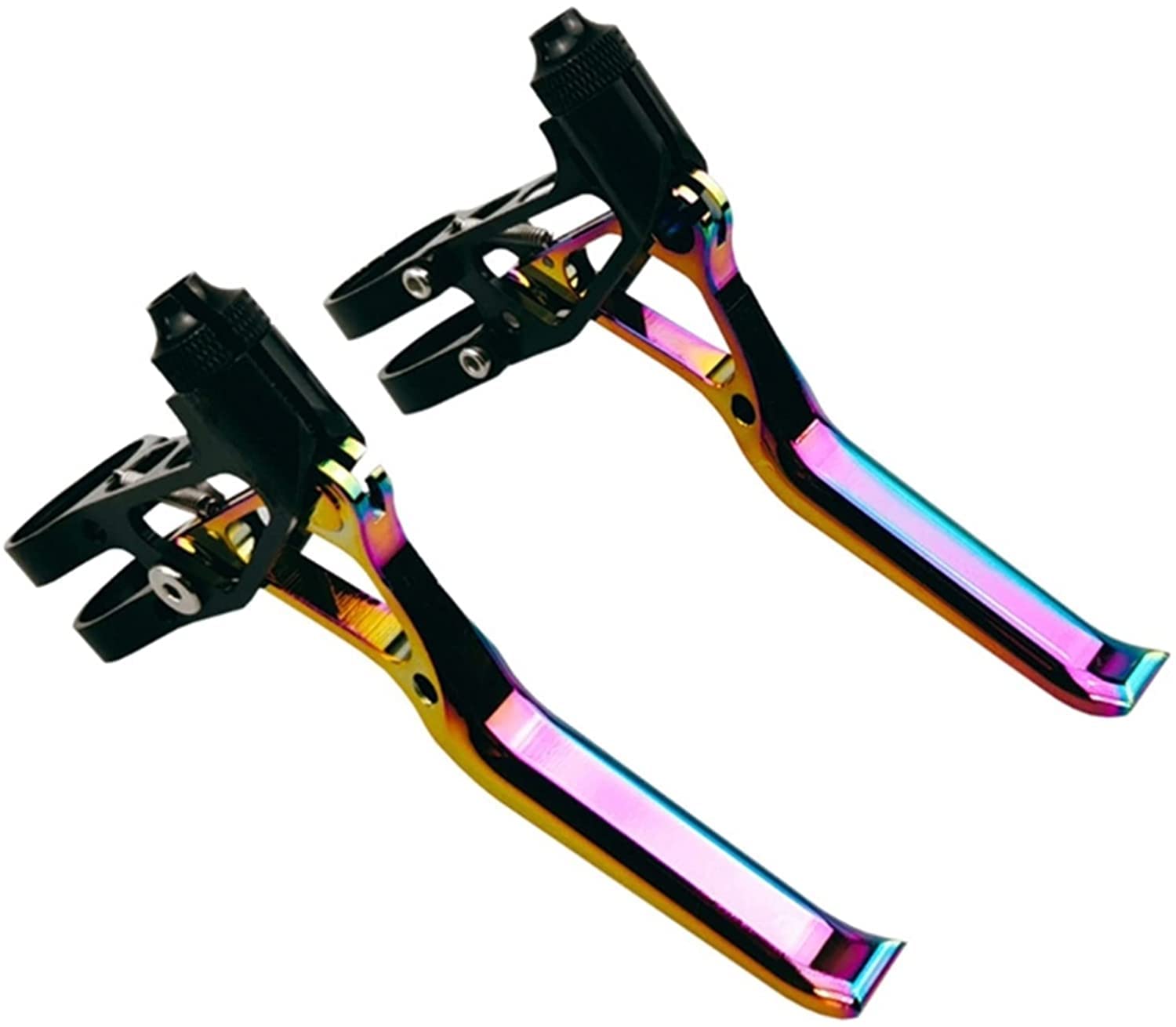 Leve freno per bici da strada pieghevoli in lega di alluminio leggera Leve freno per bici 1 paio Set di leve freno a mano per bicicletta MTB Set di leve freno a V per bicicletta Leve cambio (Color :