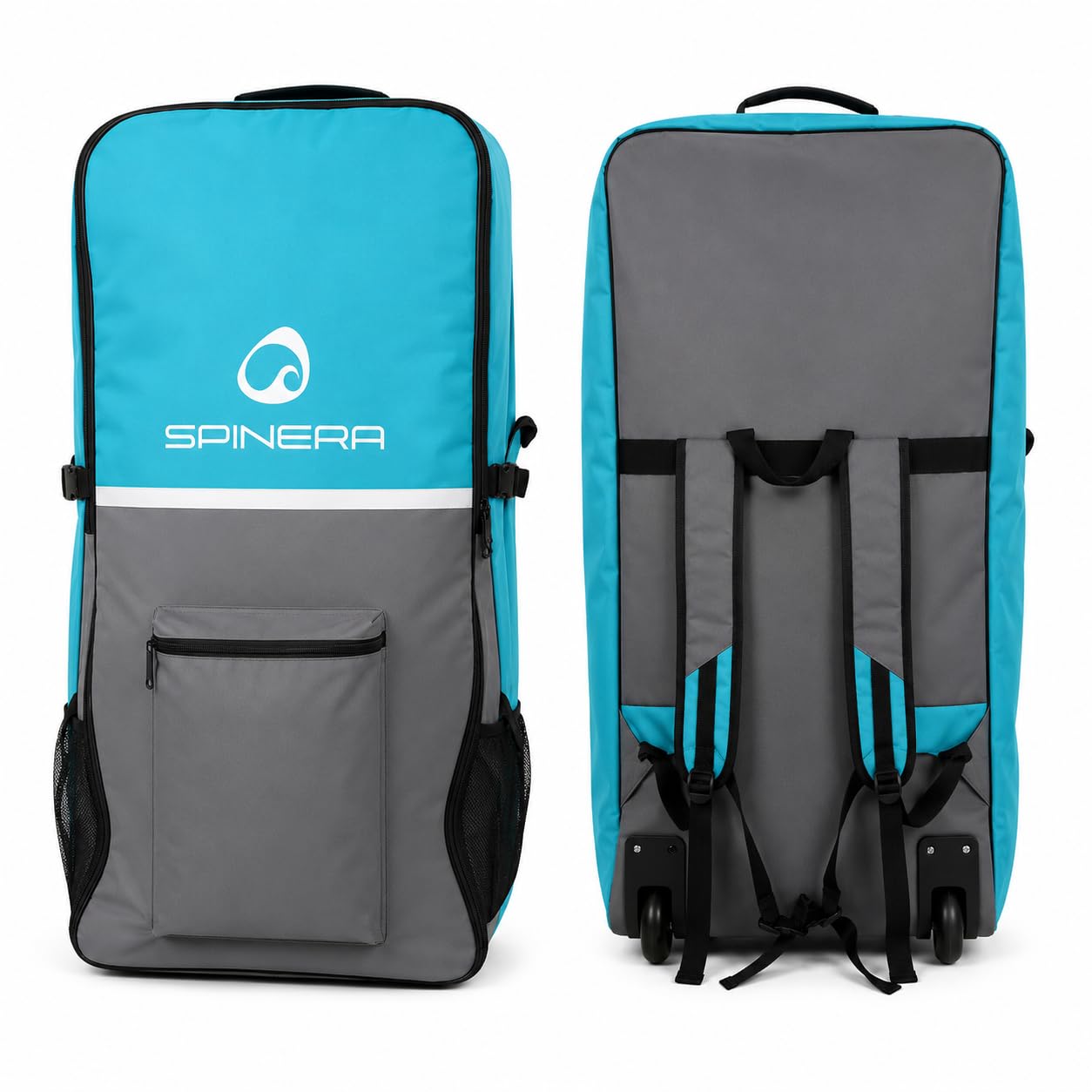 SPINERA SUP & Kayak Carry Bag with Wheels | Trolley Tasche mit Rollen | Transporttasche für aufblasbare Stand Up Paddle Boards & Kayaks | Rucksack & Reisetasche für Sportgeräte