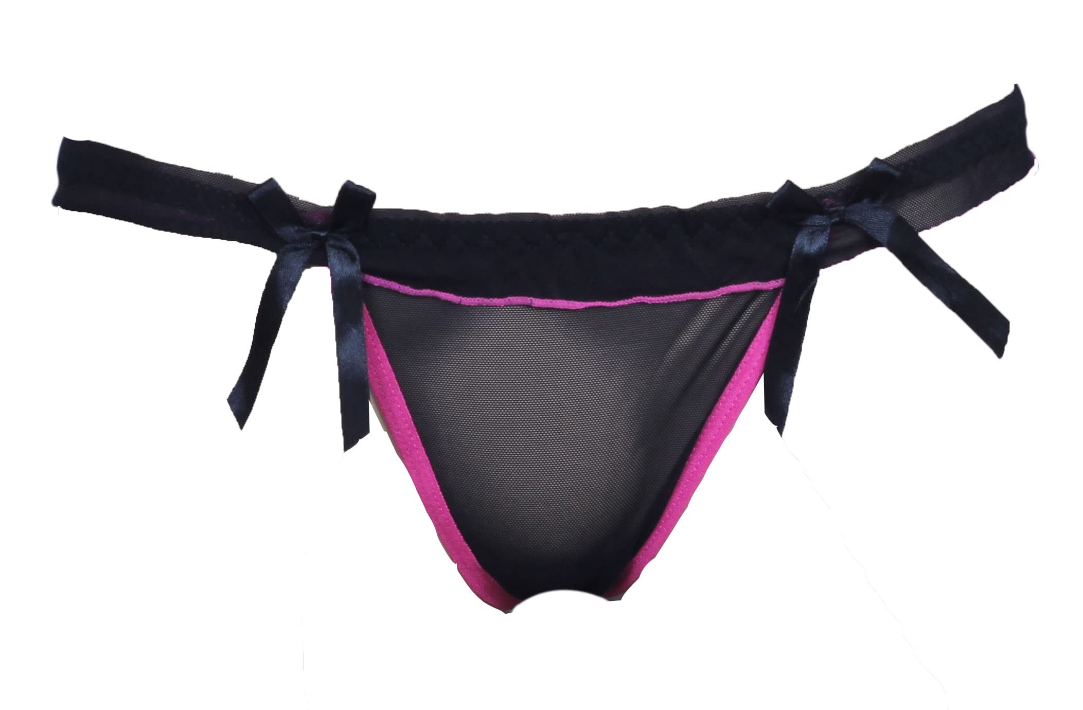 biche Black Thong with Frills Hot Valentine Gift Panty Intimate Wear Romantic Lingerie Honeymoon Surprise Gift for Your GF Girl Friend Wife Lover-picture-40