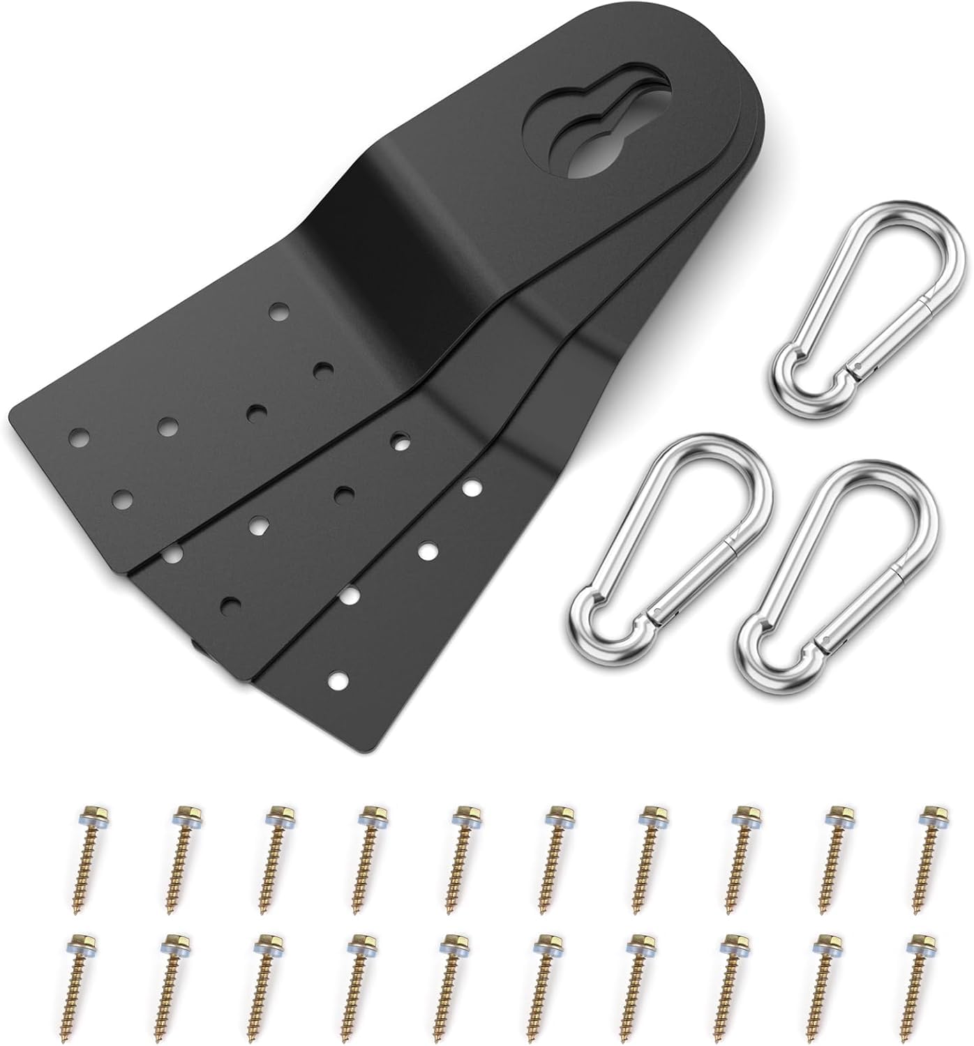 Juego de 3 anclajes de seguridad para techo, anclaje permanente para protección contra caídas que se conecta a superficies de madera, arnés de seguridad, cuerdas de seguridad para protección