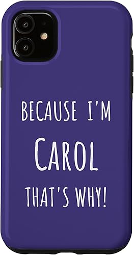 Miniatura 7 de iPhone 14 Pro Porque soy Carol por eso divertido primer nombre regalo para la funda