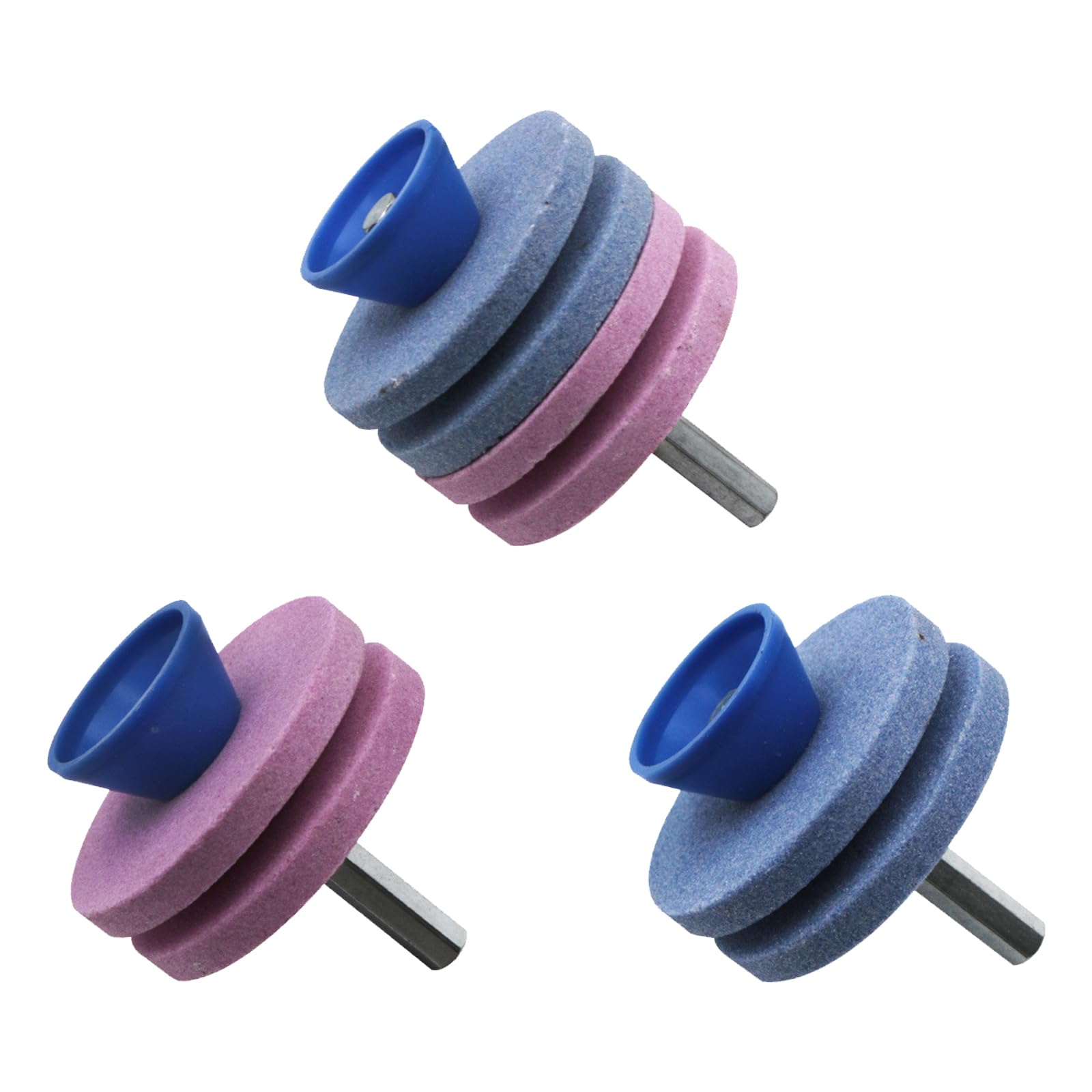 Tsophreniq Industrial Strengthes Rotary Grinder Set 1Pc Quadruple Layer 2Pc Double Layer For Farming Equipment Restorations Lawns Sharpener Set
