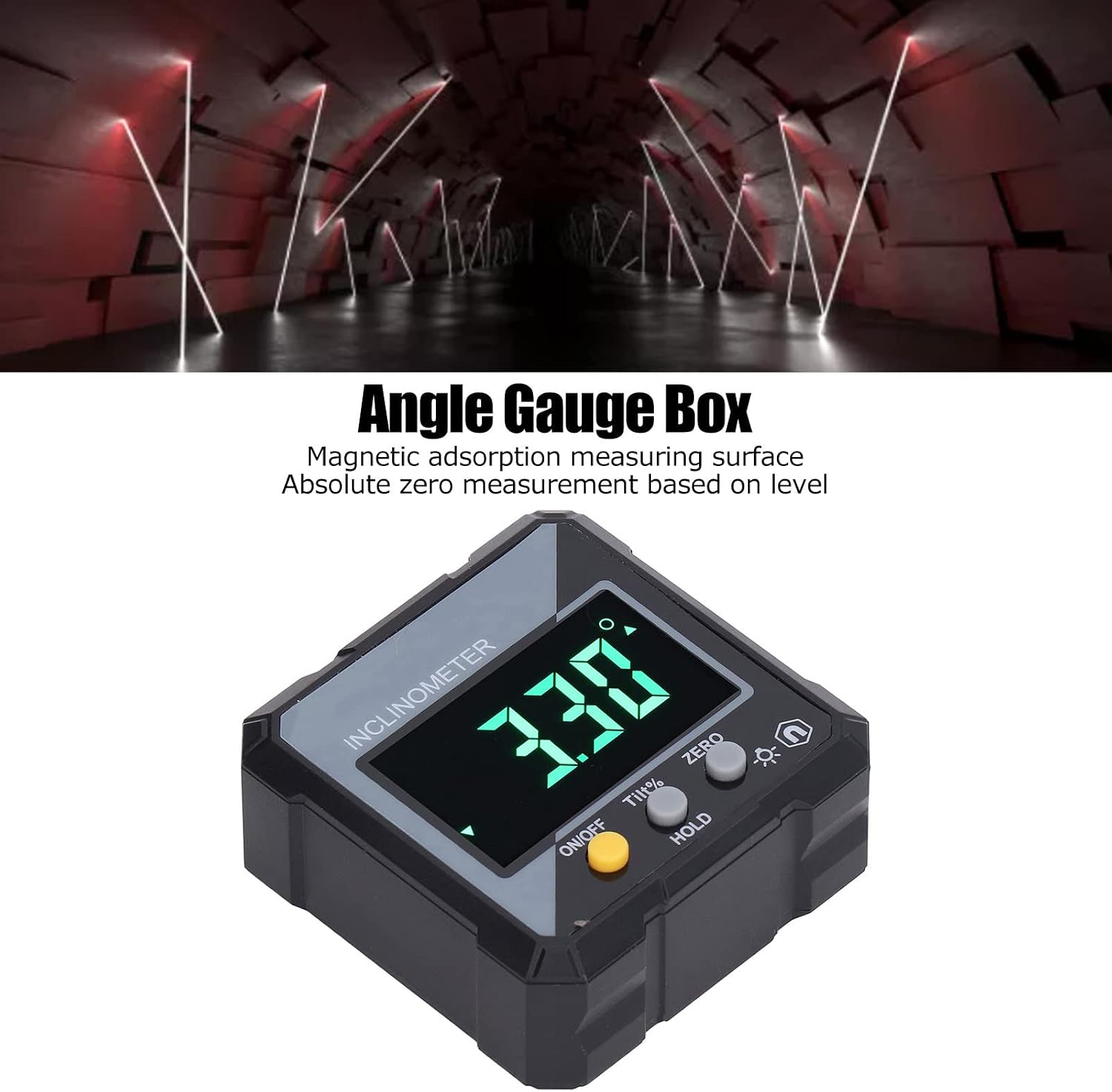 Digital Angle Finder High Accuracy Magnetic Inclinometer Box Electronic Protractor for Woodworking Construction