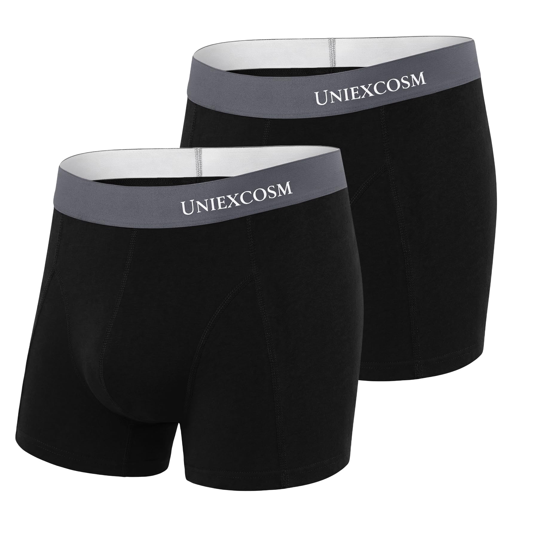 Uniexcosm Boxershorts Herren 2er-4er Pack Baumwolle Männer Unterwäsche Komfortable Retroshorts Boxer Unterwäsche