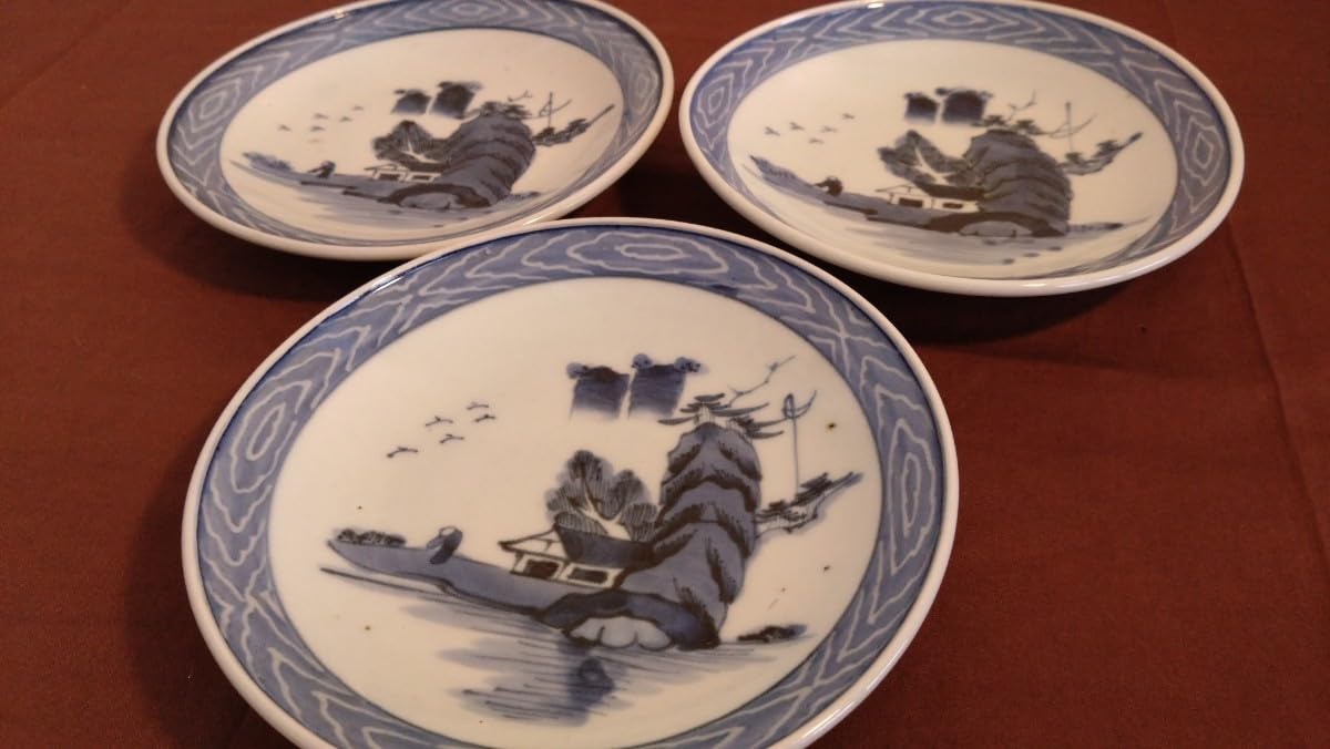 古染付古玩李朝大皿蔵出し1客