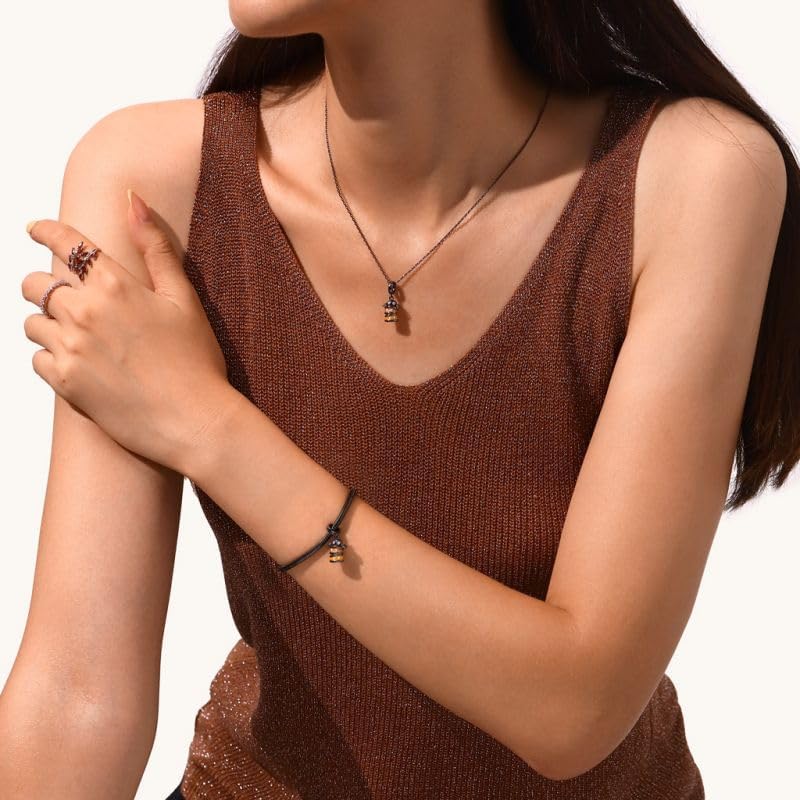 GNOCE Halloween Spider Peanut Butter Cookies Pendant Dangle Charm for Her, S925 Sterling Silver Bead Charm for Women Wife, Valentine‘s Day, Mother’s Day Jewelry Gift - Image 5