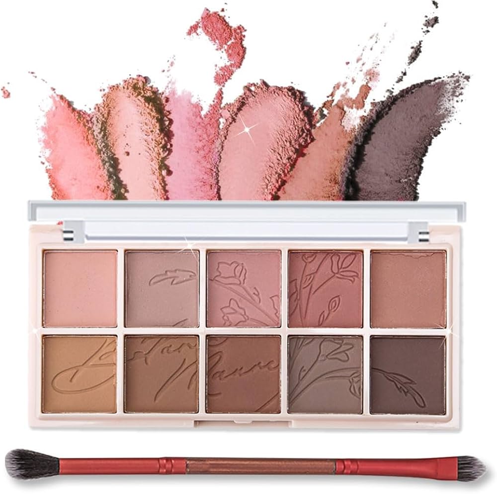 Amazon.co.jp: アイシャドウパレット マット10色 メイクパレット