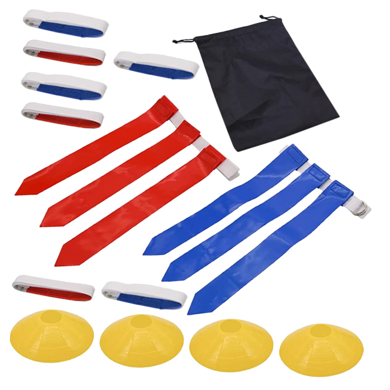 BRIGHTFUFU Football Belt Flag Rugby Belt Flag Youth Flag Football Reusable Goal Dish Rugby Supplies for Outdoor Games