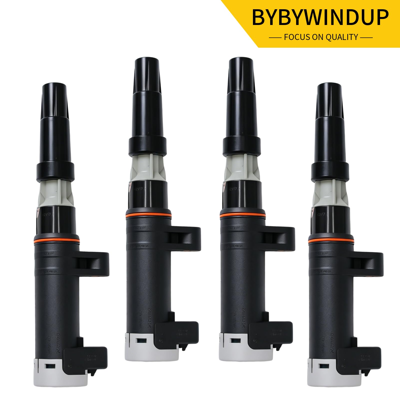 Lot de 4 bobines d'allumage 224333529R compatibles Dacia | Megane, Laguna, Scenic, Clio, Espace, Logan, Duster, Kangoo 1.4 1.6 1.8 2.0 16V, ref. OE 7700107177